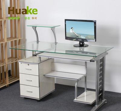 華可1.2米鋼化玻璃電腦桌 價格、廠家、圖片及代理信息全解析